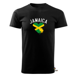 JAMAICA SERCE flaga t-shirt koszulka UNISEX